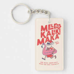 Mele Kalikimaka Santa Flamingo Christmas Getaways Schlüsselanhänger