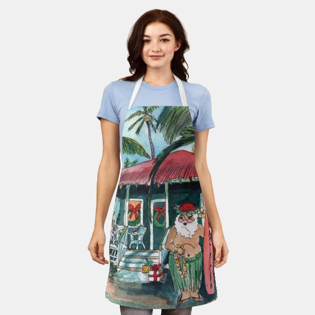 Mele Kalikimaka Schürze (Getragen)