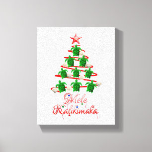 Mele Kalikimaka Sea Turtles Leinwanddruck