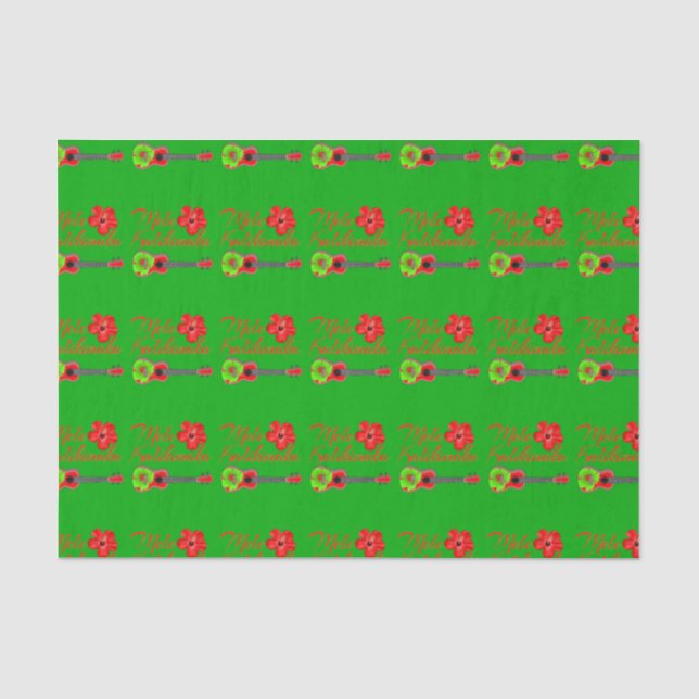 Mele Kalikimaka Seidenpapier (Vorderseite)