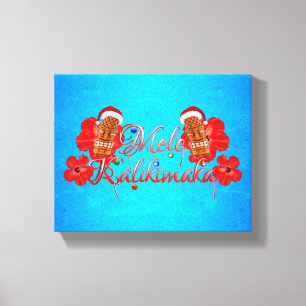Mele Kalikimaka Tiki Leinwanddruck