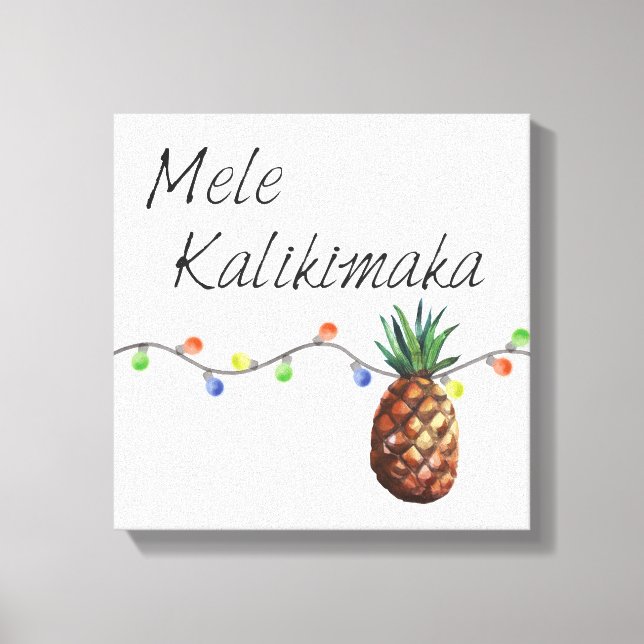 Mele Kalikimaka - toile de Noël (Recto)