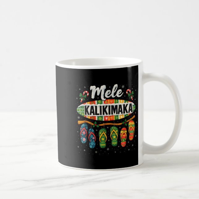 Mele Kalikimaka Trocal Christmas Flip Flop  Kaffeetasse (Rechts)