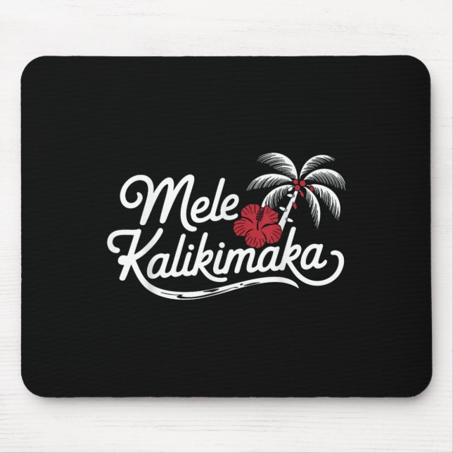 Mele Kalikimaka Trocal Christmas Hawaiian Xmas  Mousepad (Vorne)