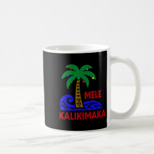 Mele Kalikimaka Trocal Urlaub Palmenbaum Weihnacht Kaffeetasse