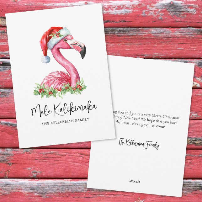 Mele Kalikimaka Tropical Beach Weihnachten (Mele Kalikimaka Tropical Beach Christmas Holiday Card)