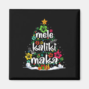 Mele Kalikimaka Tropical Christmas Hawaiian Santa Magnet