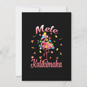 Mele Kalikimaka Tropical Hawaiian Christmas Flamin Einladung