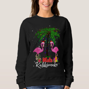 Mele Kalikimaka Tropical Hawaiian Christmas Flamin Sweatshirt
