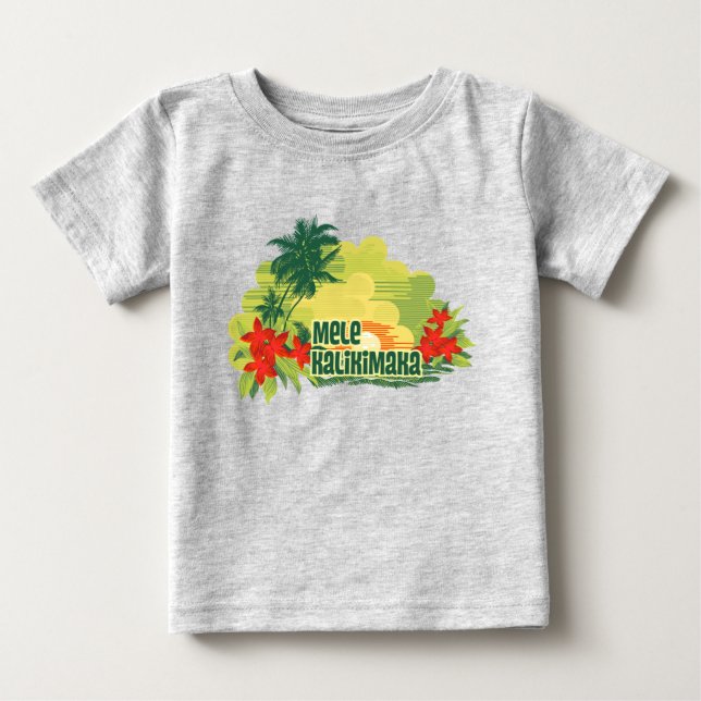 Mele Kalikimaka Tropical Island Hawaiian Weihnacht Baby T-shirt (Vorderseite)