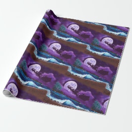 Mele Kalikimaka vom Weihnachtswrapping am Strand  Geschenkpapier