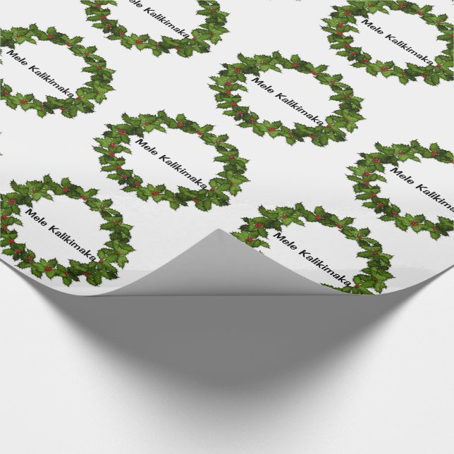 Mele Kalikimaka Weihnachten Geschenkpapier (Ecke)
