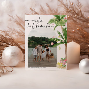 mele kalikimaka Weihnachten Weihnachtsfotokarte
