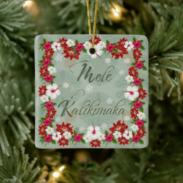 Mele Kalikimaka Weihnachtsbaum Keramikornament