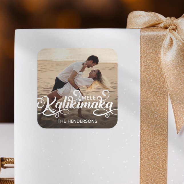 Mele Kalikimaka Weihnachtsgebäck Quadratischer Aufkleber (Von Creator hochgeladen)