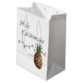 Mele Kalikimaka - Weihnachtsgeschenk-Tasche Mittlere Geschenktüte