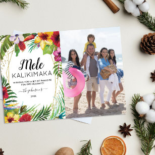Mele Kalikimaka Weihnachtskarte Foto Weihnachtskar Feiertagskarte