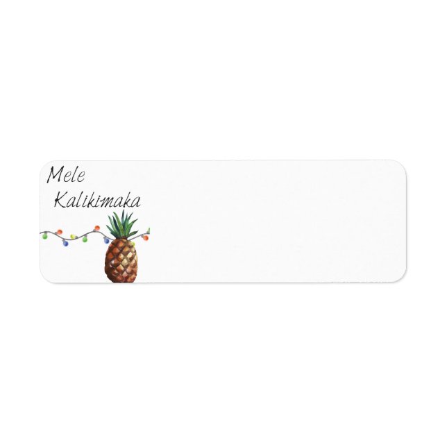 Mele Kalikimaka - Weihnachtsmarken (Vorne)