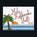 Mele Kalikimaka Y'all Christmas Beach Postcard Feiertagspostkarte<br><div class="desc">Diese sind ideal für jeden, der die Ferien Lieben und will, Karten oder Postkarten zu senden, um andere lassen wissen, dass Sie über sie nachdenken. Sie können die Formulierung bearbeiten, wenn Sie zu der dort enthaltenen Formulierung gewollt haben oder diese verwenden. Klicken Sie auf Anpassen, um die Größe, den Stil...</div>