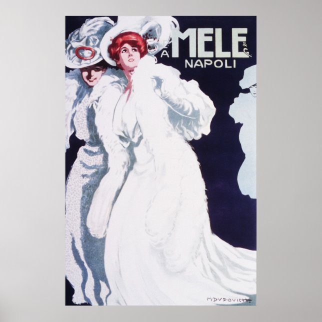 Mele Napoli Art Nouveau Poster (Vorne)