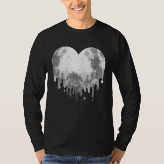 Melgende Moon Heart Full Moon Luna Liebe T-Shirt