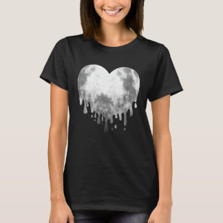 Melgende Moon Heart Full Moon Luna Liebe T-Shirt