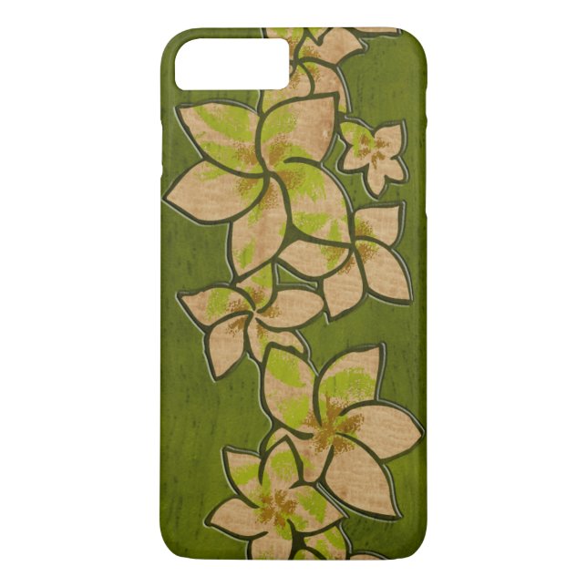 Melia Hawaiian Plumeria Imitats Wood Case-Mate iPhone Hülle (Rückseite)