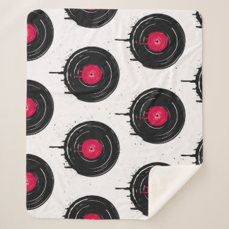 Melierte Vinyl-Platten, künstlerisches Muster. Sherpadecke