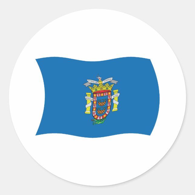 Melilla Flag Sticker (Vorderseite)
