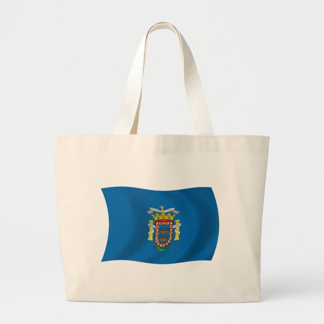 Melilla Flag Tote Bag Jumbo Stoffbeutel (Vorne)