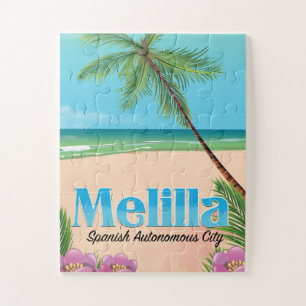 Melilla Spanish Autonome City Travel Poster.