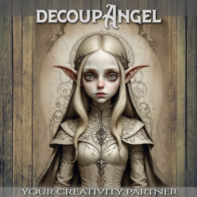 Melinda the Elf - Decoupage - Seidenpapier (Von Creator hochgeladen)