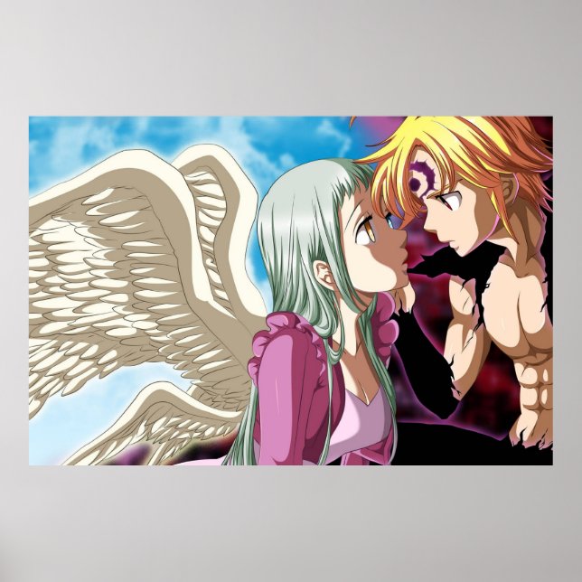 Meliodas and Elizabeth Poster (Vorne)