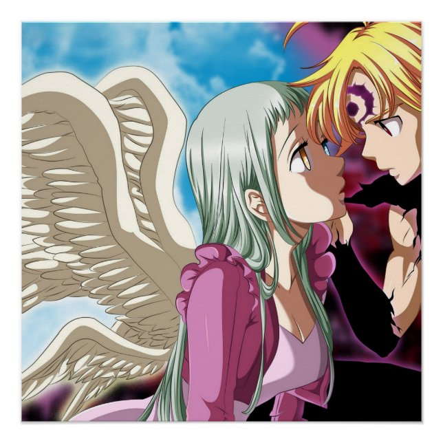 Meliodas and Elizabeth Poster (Vorderseite)