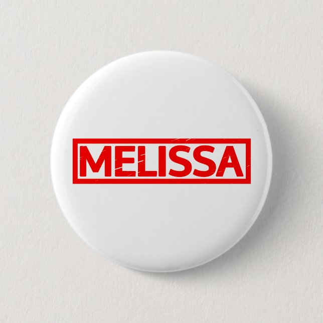 Melissa Briefmarke Button (Vorderseite)