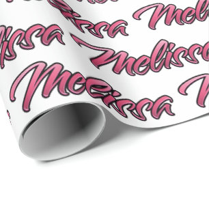 Melissa faded pink personalisiertes Geschenkpapier