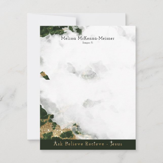 Melissa-Flachkarte 1 Einladung (Vorderseite)