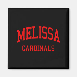 Melissa High School HS Melissa TX Retro Magnet