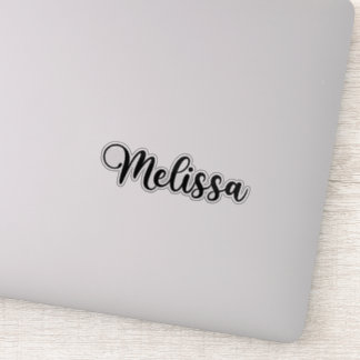 Melissa Name - Handgeschriebene Kalligrafie Aufkleber