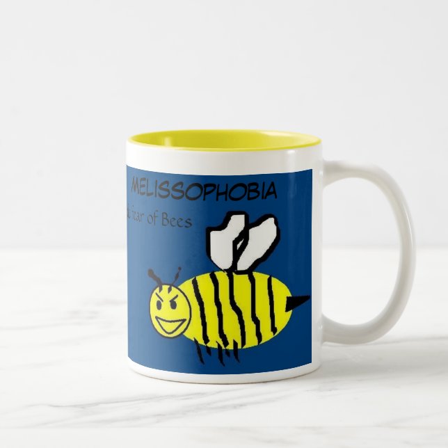 Melissophobia Zweifarbige Tasse (Rechts)