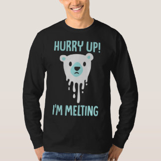 Melkende Eisklima-Bewusstseinsbildung T-Shirt