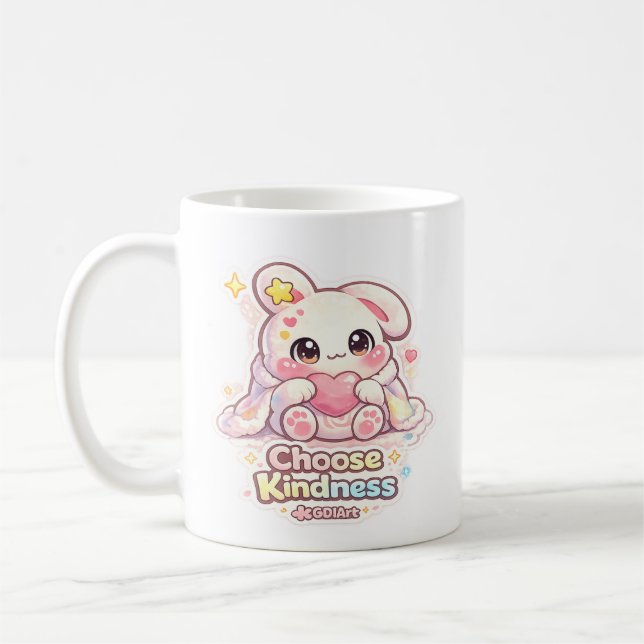  Mello the Mochi Bunny - Choose Kindness Kaffeetasse (Links)