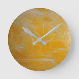 Mello Yellow Wall Clock Runde Wanduhr
