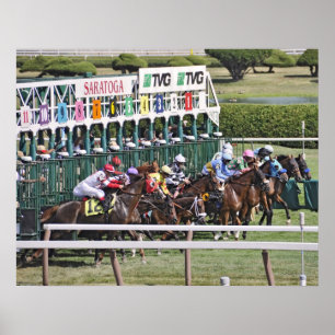 Mellon-Rasen - Saratoga Rennbahn Poster