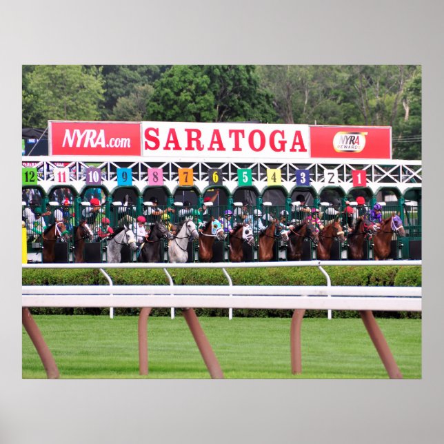 Mellon Turf - Rennkurs in Saratoga Poster (Vorne)