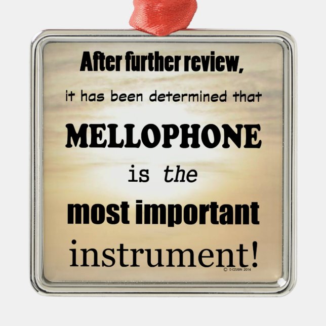 Mellophone das wichtigste Instrument Ornament Aus Metall (Vorne)