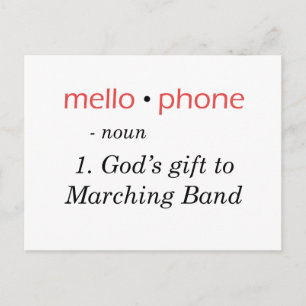 Mellophone - Gottes Geschenk zum Band Postkarte