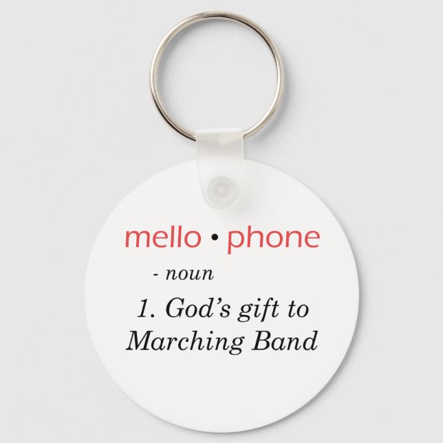 Mellophone - Gottes Geschenk zum Band Schlüsselanhänger (Vorderseite)