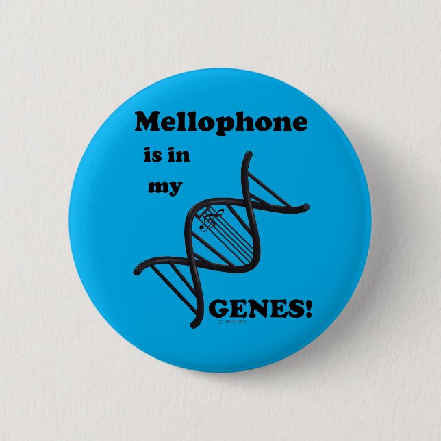 Mellophone ist in meinen Genen Button (Vorderseite)