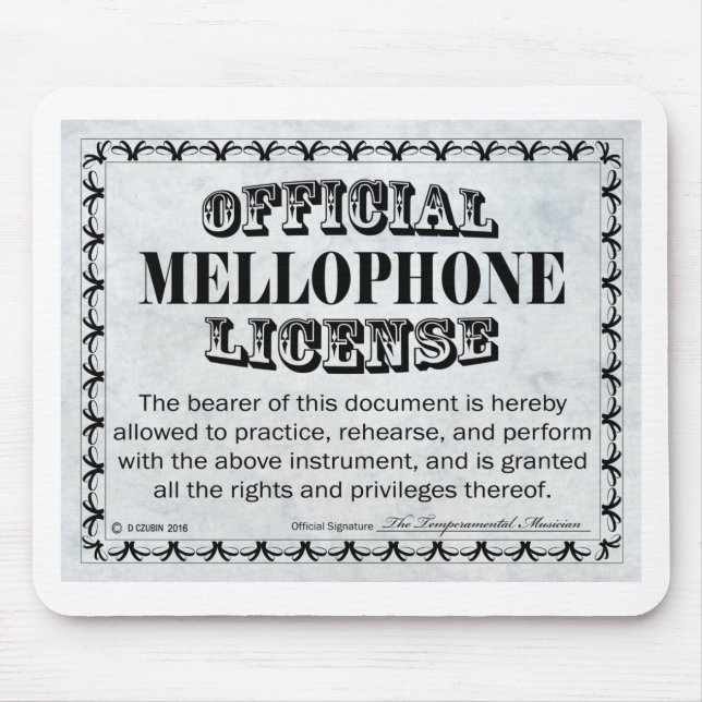 Mellophone-Lizenz Mousepad (Vorne)